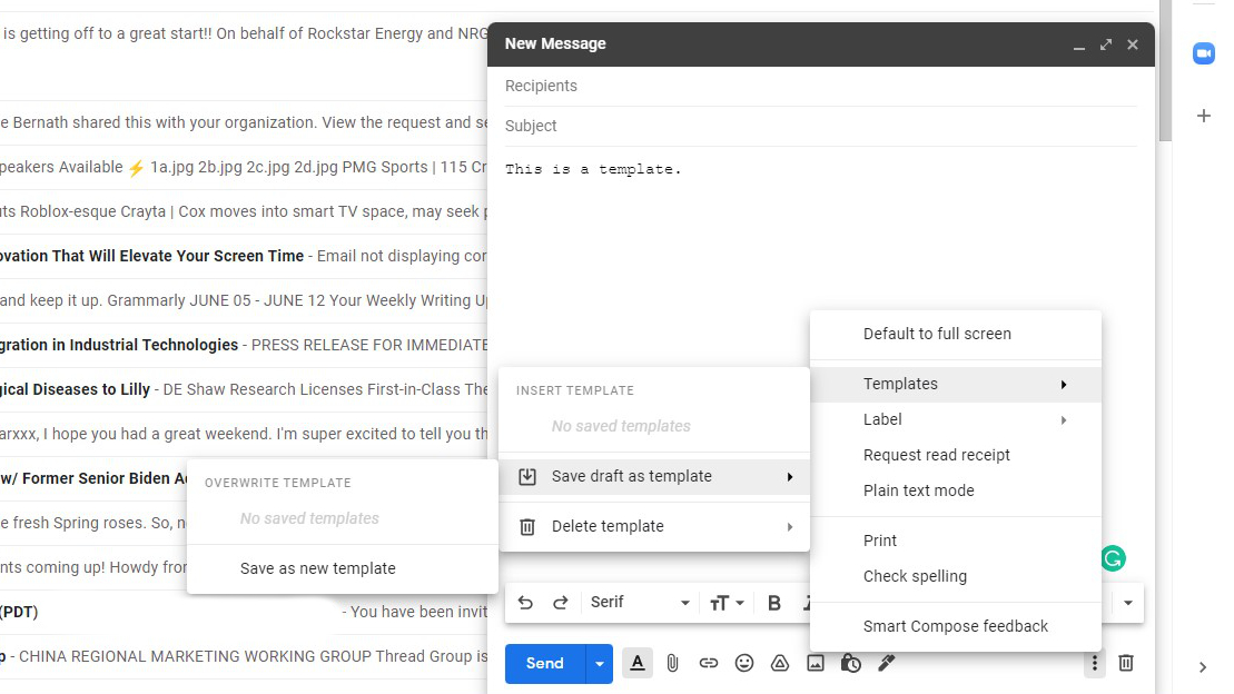 创建Gmail模板1