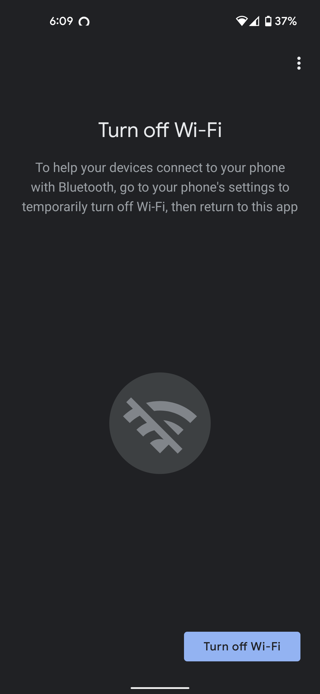 设备实用程序应用程序屏幕截图关闭WiFi