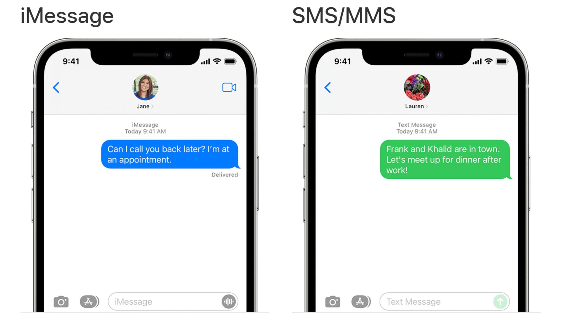 iMessage vs sms苹果