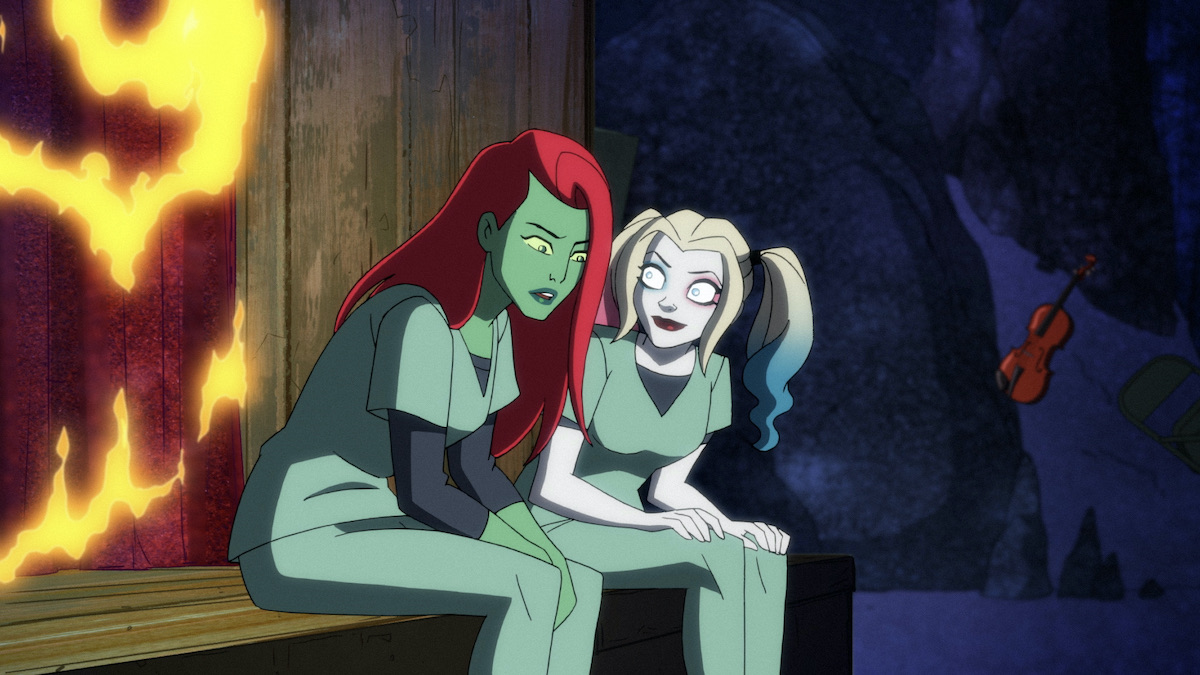 动画的哈雷·奎因（Harley Quinn）和毒ivy在哈雷·奎因（Harley Quinn）一起在HBO Max上一起