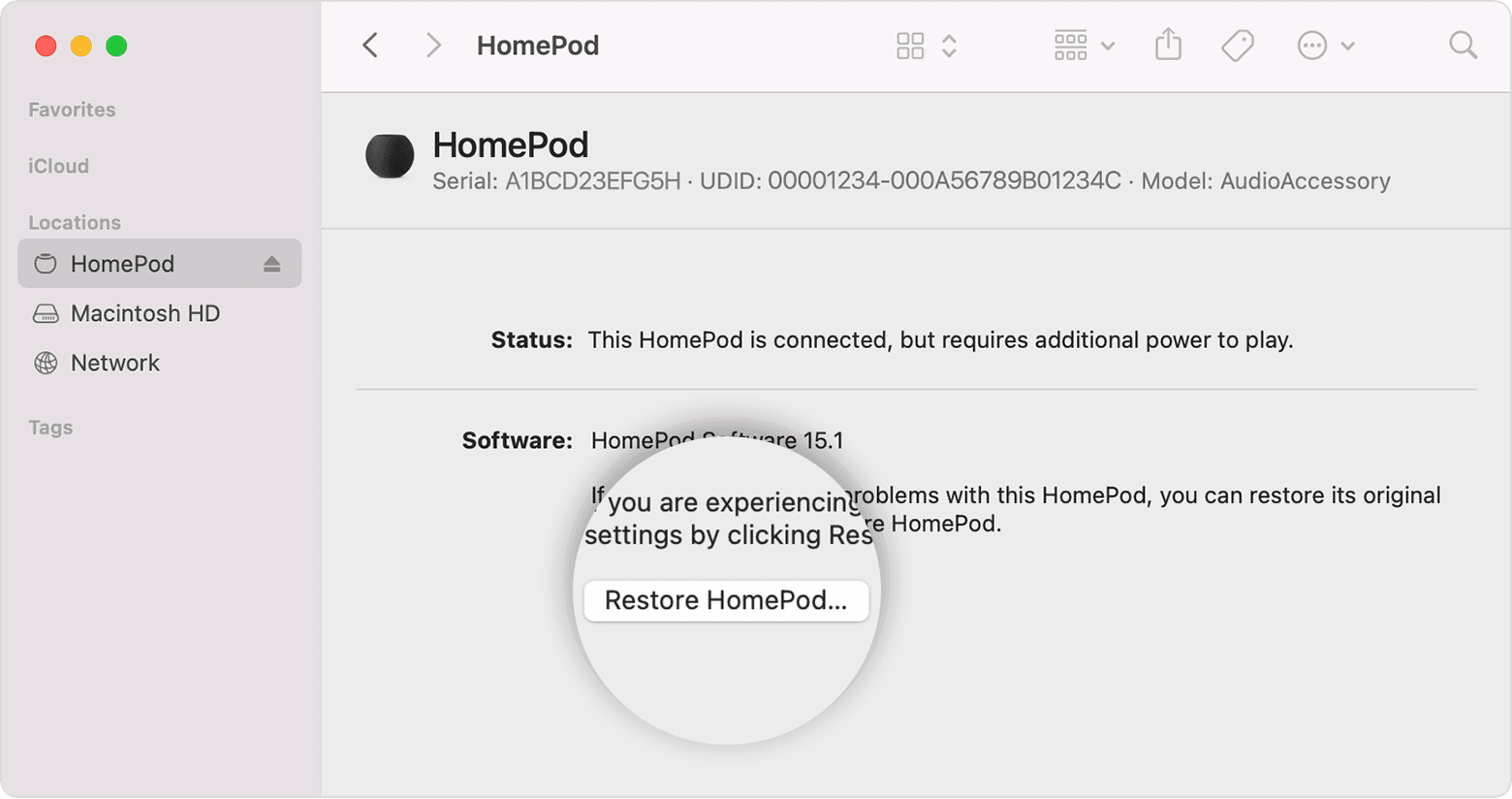 HomePod MacOS重置