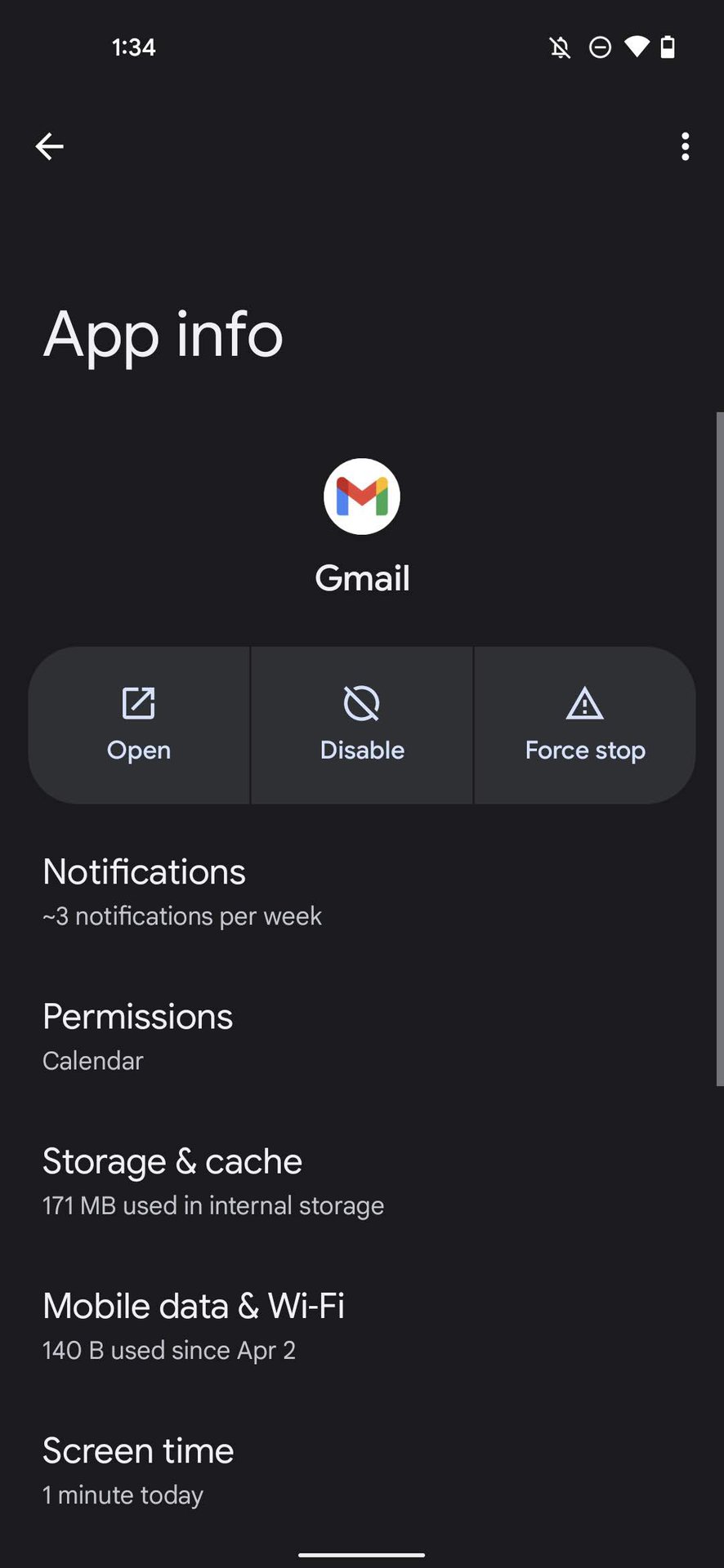 清除Gmail存储和缓存3