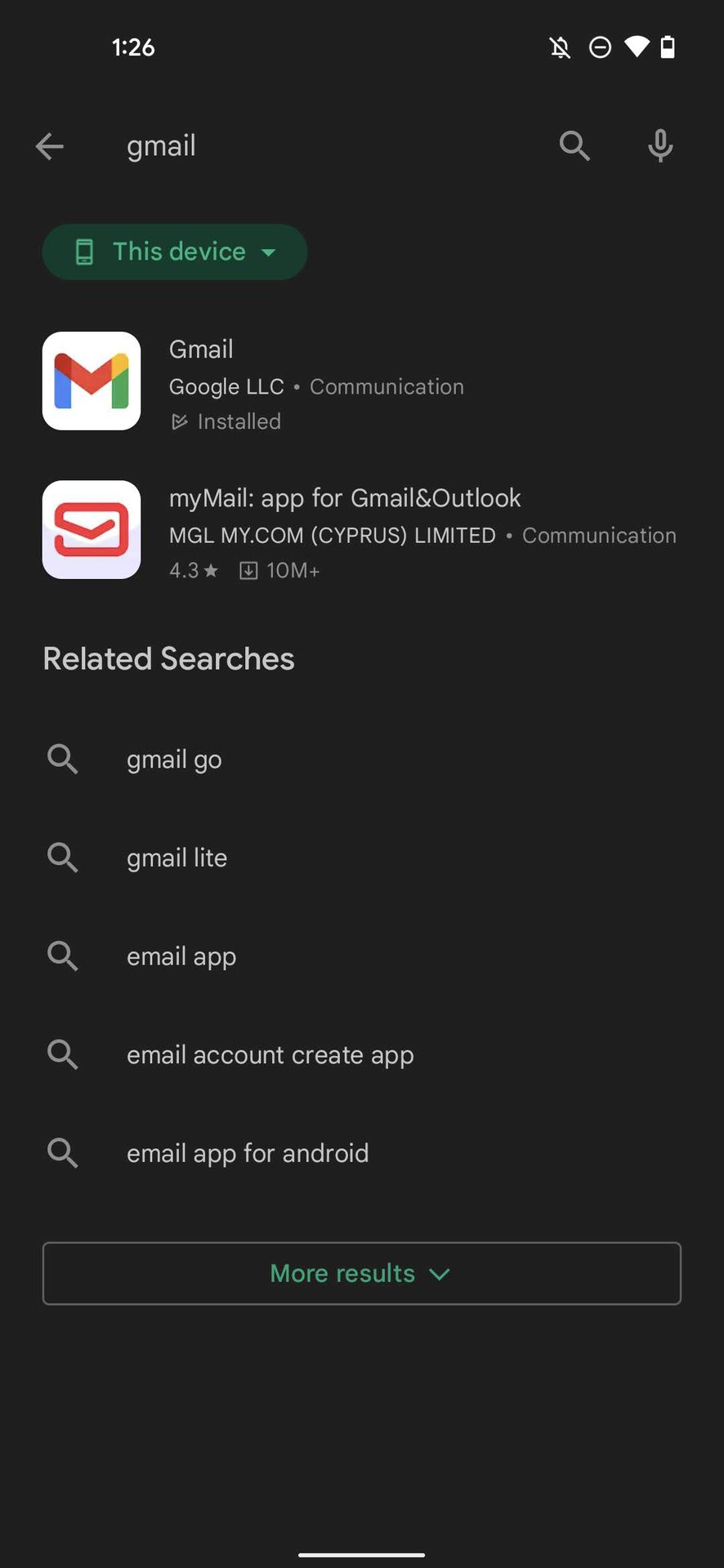 更新Gmail应用2