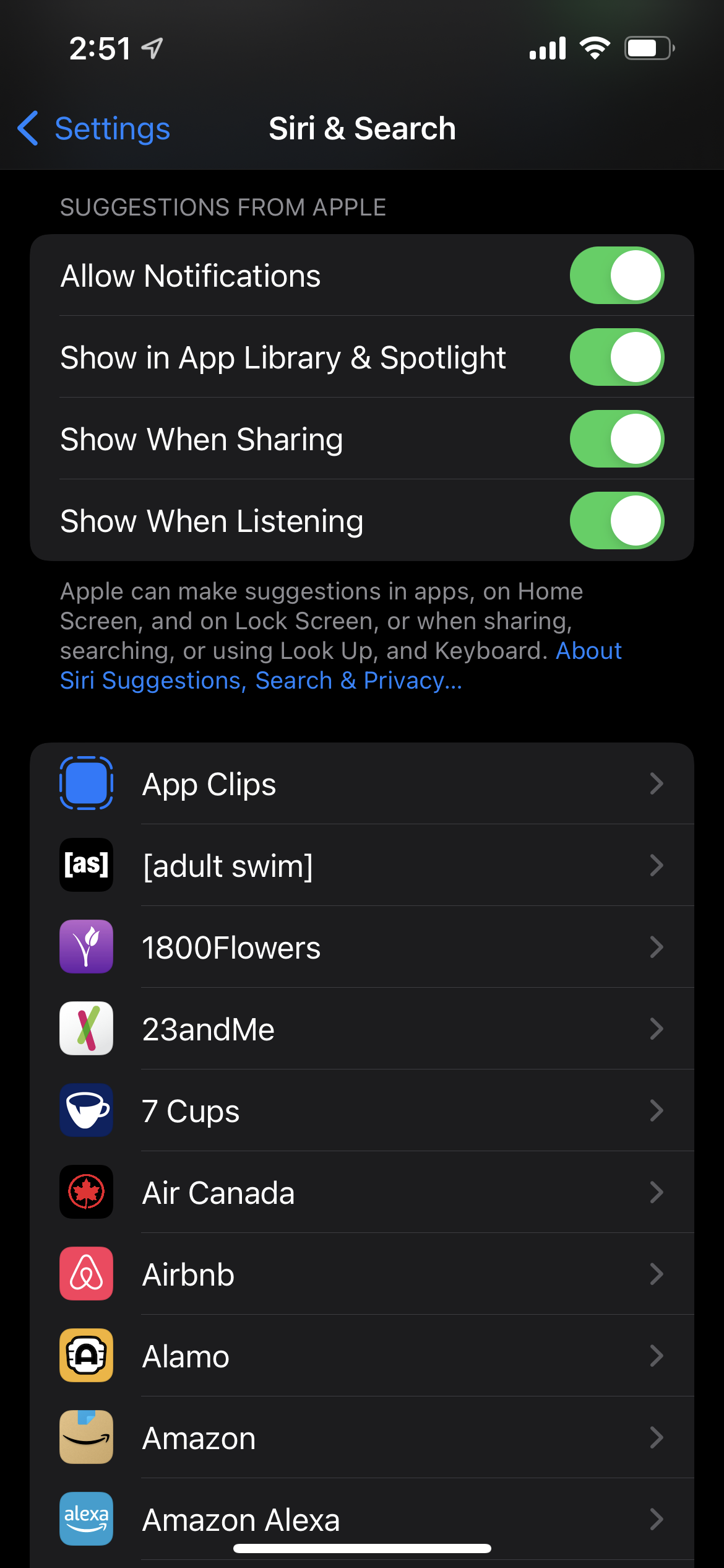 Siri建议设置iOS 15