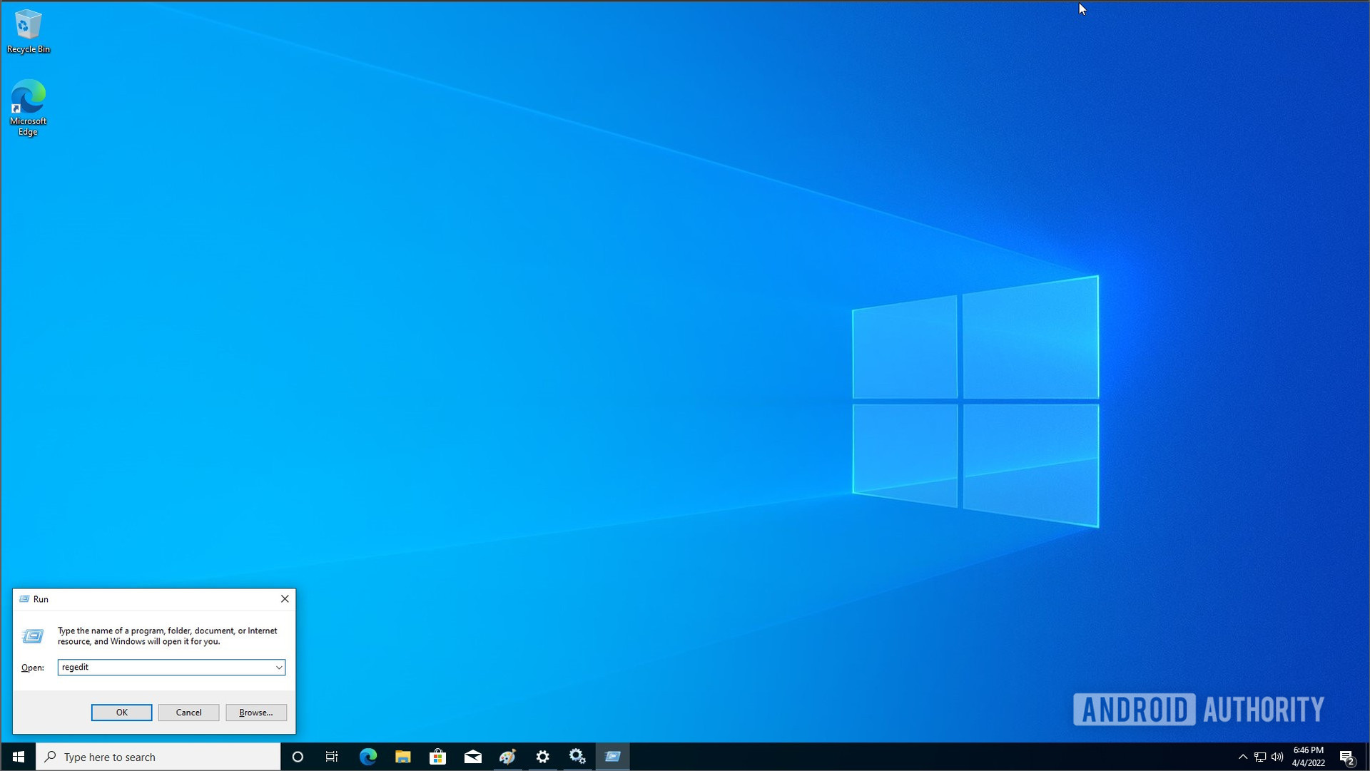 Windows 10服务运行对话框登录