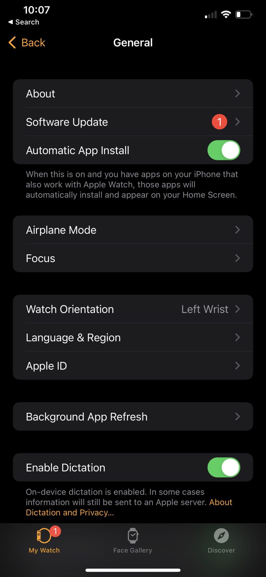 iPhone 11屏幕截图描述了设置菜单。