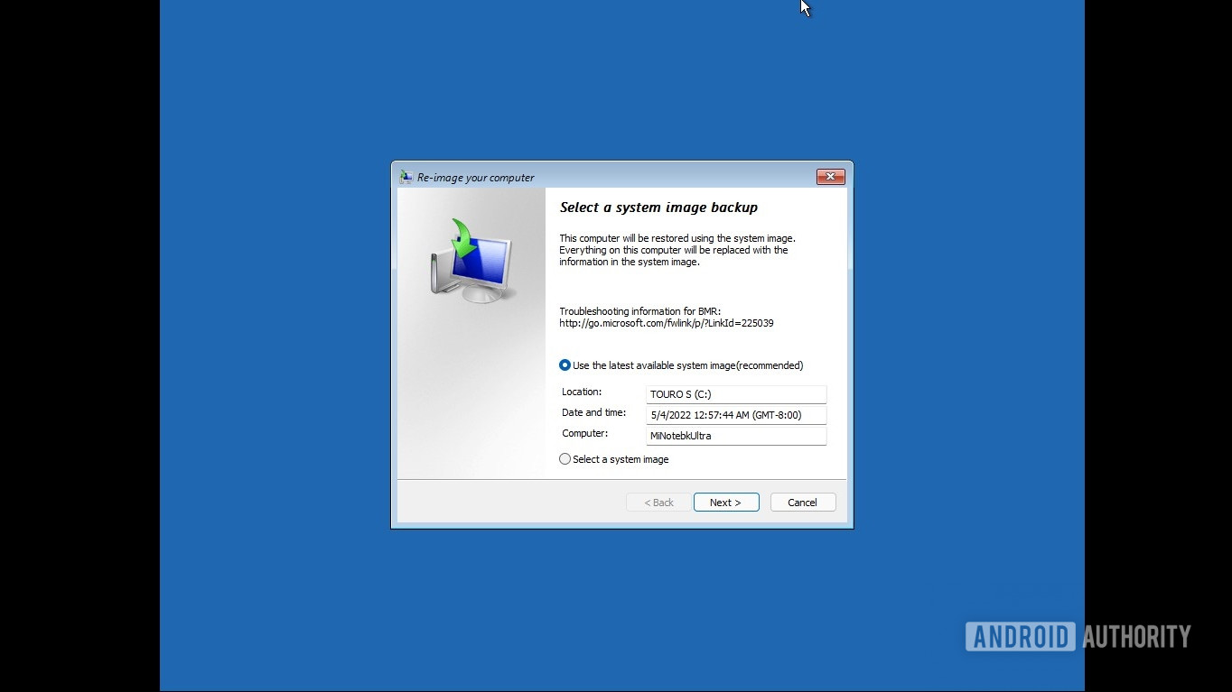 Windows 11还原备份开始