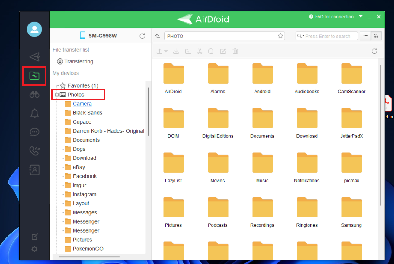 Airdroid PC bob体育提现Android照片