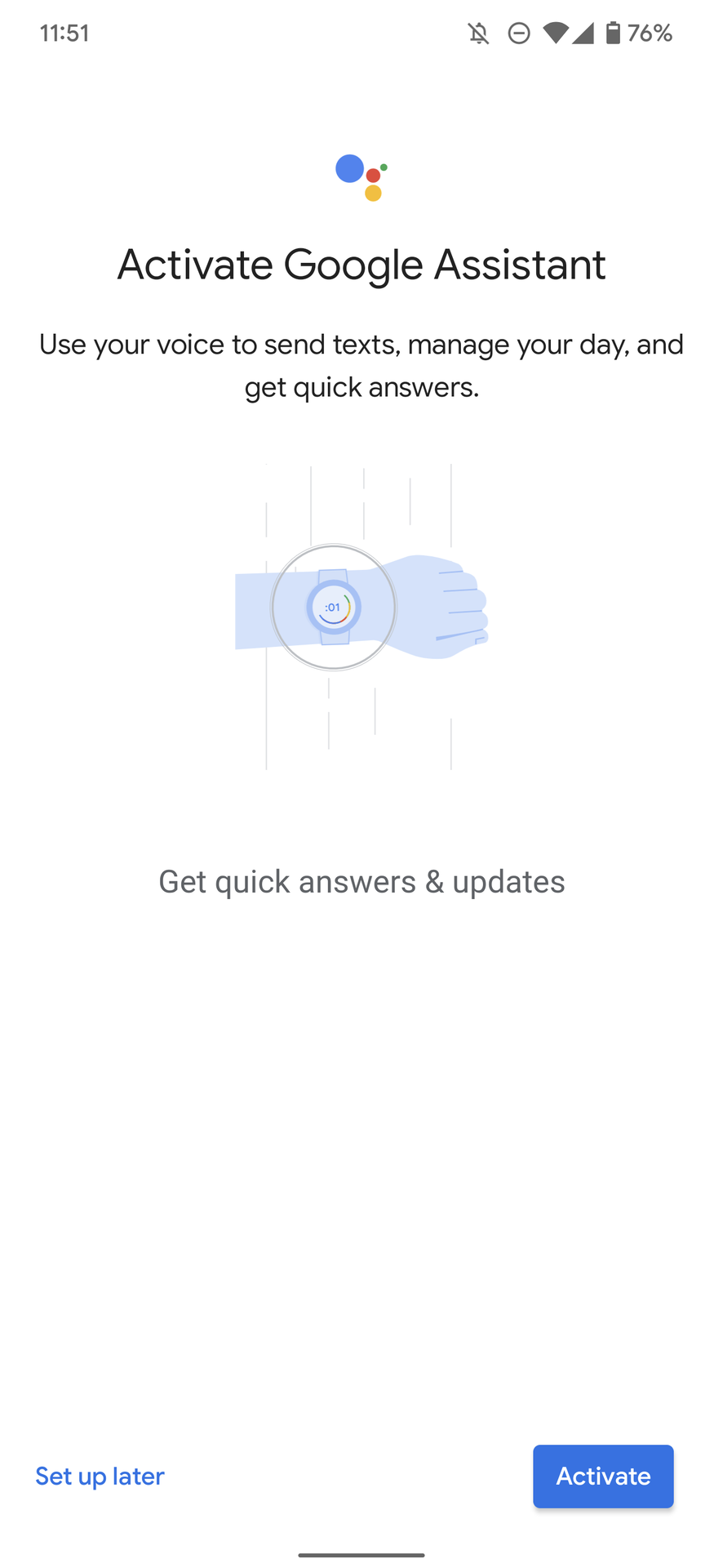 Google Assistant Galaxy观看4激活3